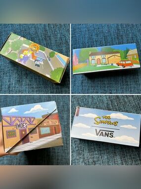 Vans x The Simpsons Empty Shoe Box BOX ONLY No shoes Youth Size Box
